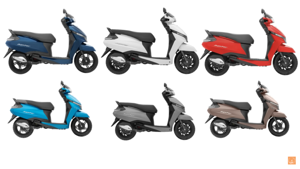 TVS Jupiter 110 launched in six new colours