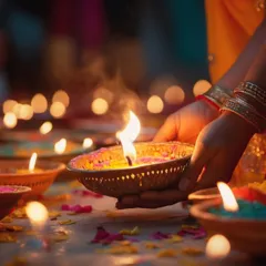 दीपावली के दौरान रोशनी और खुशियों का त्योहार