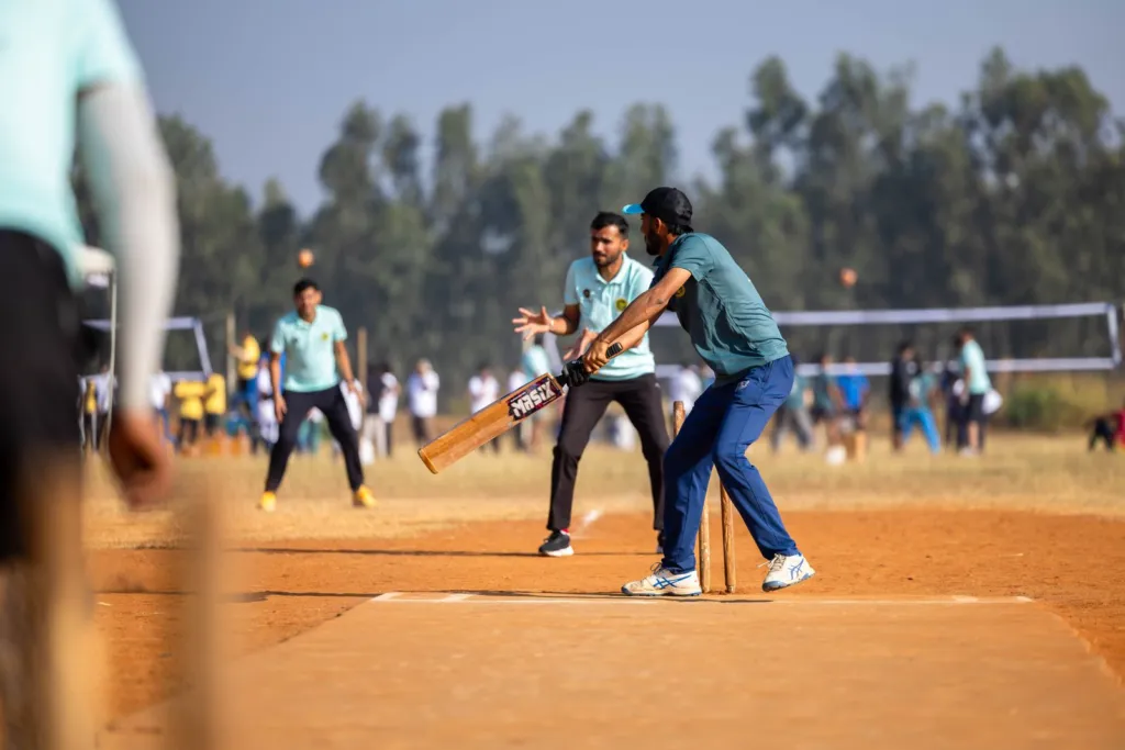 सांकेतिक तस्वीर: मैदान पर क्रिकेट मैच का दृश्य